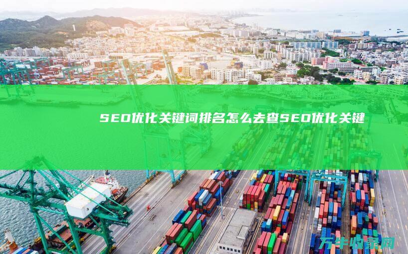 SEO优化关键词排名怎么去查 (SEO优化关键词分类)